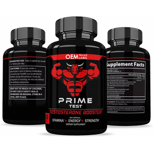 Prime Test OEM Private Label Testosterone Booster 60 Comprimés Énergie et Endurance Masculine - Product Image 3