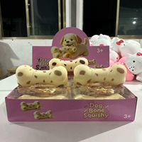 Jouet Squishy Os de Chien Adorable, Jouet Anti-Stress en Forme d'Os Tacheté, Cadeau Idéal pour les Fêtes et les Anniversaires des Enfants