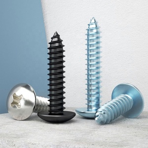 Meilleur prix Din7981 M3.5 M3.9 304 vis autotaraudeuses en béton en acier inoxydable noir pour métal plastique bois - Product Image 4