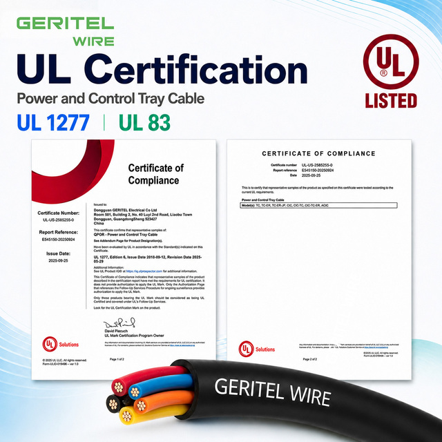 VNTC Copper TC-ER Control Cable UL83/UL1277 600V Low Voltage for Machinery and OEM Equipment