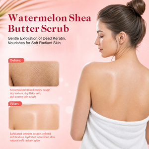 Exfoliante Corporal de Sandía y Manteca de Karité de Marca Privada OEM ODM, Exfoliante Corporal Blanqueador e Iluminador para Piel Muerta - Product Image 2
