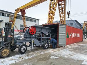 PE 400x600 портативная щековая дробилка производственная линия дизельный двигатель Мобильная каменная дробилка - Product Image 5