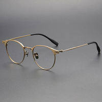 Montures de lunettes de luxe en acétate et titane, fabriquées à la main au Japon, motif uni, style tendance, haute qualité pour la position des verres
