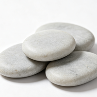 Piedras Naturales Pulimentadas para Pintar, Piedras Planas Lisas Grises de Grado Artesanal para Manualidades Creativas y Decoración