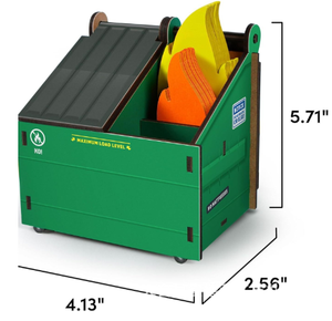 Poubelle de bureau verte Porte-crayon de bureau en bois Porte-stylo - Product Image 5