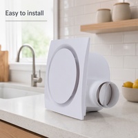 Ventilateur de ventilation commercial pour conduits, ventilateur de salle de bain, ventilateur d'extraction silencieux de plafond de 8 pouces, alimenté par courant alternatif, 35W