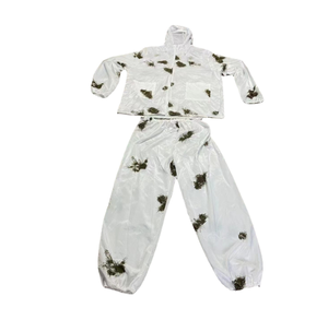 Traje de nieve DFG1012, traje Ghillie blanco, traje de camuflaje para campo nevado - Product Image 4