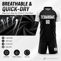 Uniforme de Fútbol Personalizado con Número de Jugador, Camisetas de Fútbol con Sublimación Completa