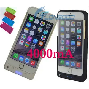 4000Mah Draagbare Oplaadbare Mobiele Telefoon Oplader Power Case Power Bank Batterij Oplader Voor Iphone 6