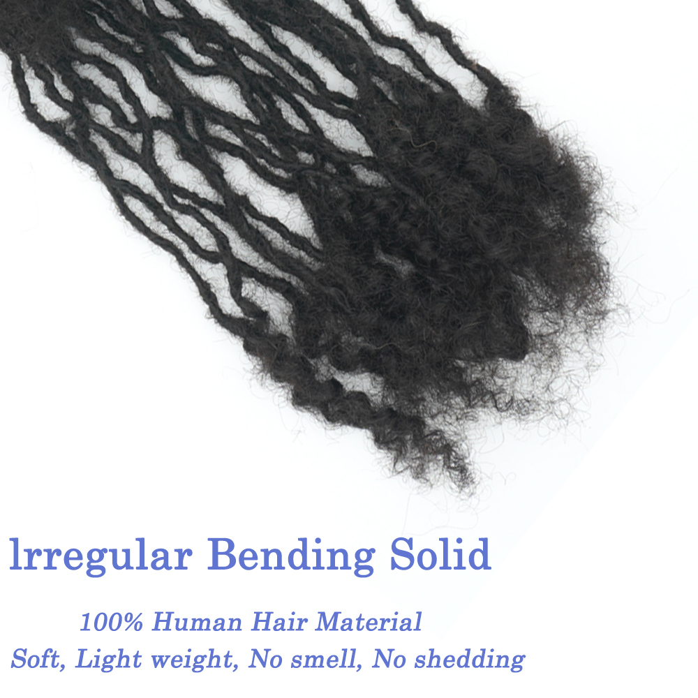 Vast Hair Workshop Craft Detail 7 for KAMA Real Human Hair Sisterlocks Extensions Handmade Microlocs with Curly Tips for Permanent Dreadlock