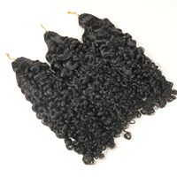 Extensions de cheveux humains indiens vierges 10A 12A 100% pour tresses, Crochet Miracle Knots, Cheveux bouclés bohèmes birmans pour tresses