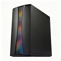 Boîtier de tour PC ATX M ATX ITX tendance avec 7 emplacements PCI, 2 emplacements HDD, 3 emplacements SSD, excellente dissipation thermique pour ordinateur de bureau, jeux, accessoire pour ordinateur de bureau