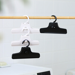 Pant Hanger With <b>Clip</b> Space Saving <b>Hook</b> Type Clothing Organizer Rectangle Shape For Wardrobe Storage - Product Image 3