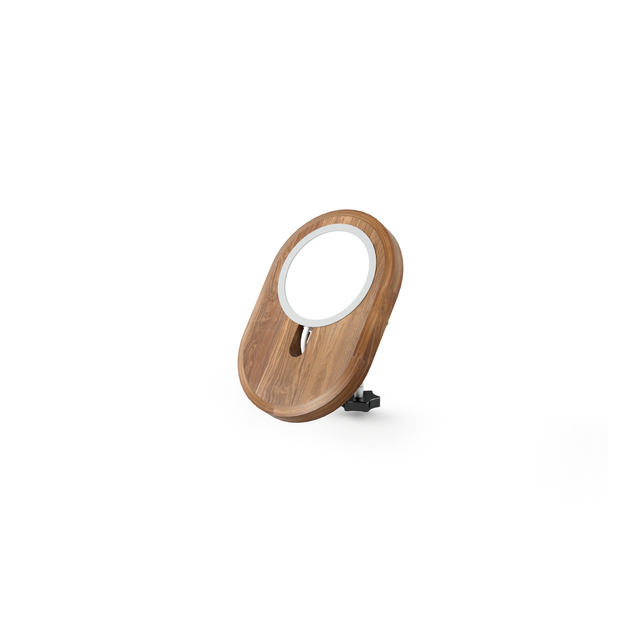Black Walnut and Oak Wood Modular Phone Stand Compatible with iPad