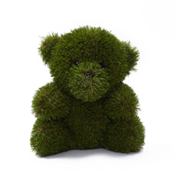 Décoration de jardin, herbe artificielle, animal en herbe artificielle, ours en peluche réaliste, sculpture en herbe, ornement extérieur et paysager