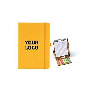 Wholesale Journals Custom Promotional Business Gift A6 Pu Leather Hardcover Notebook With Embossed Logo - Product Image 1