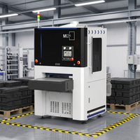 Machine de ponçage industrielle en métal avec bande abrasive pour pièces découpées au laser