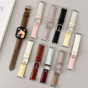 Correa de Reloj de Cuero Genuino de Alta Calidad para <span class=keywords><strong>iWatch</strong></span> Serie 10, Brazalete Deportivo de 22 mm de Ancho para Reloj Inteligente - Product Image 1