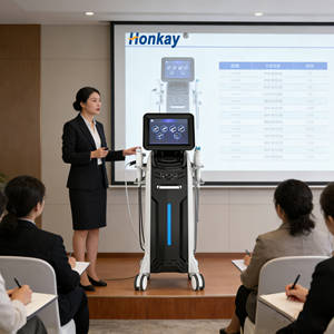 เครื่องพ่นออกซิเจน Hydra พร้อมหน้าจอสัมผัสขนาด 10.1 นิ้ว สำหรับกำจัดสิวและกระตุ้นการสร้างผิวใหม่ - Product Image 1