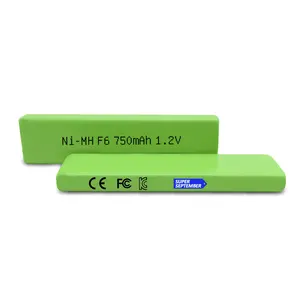NIMH F6 baterai isi ulang 750mah 1.2V baterai nimh baterai permen karet untuk pemutar CD kamus elektronik