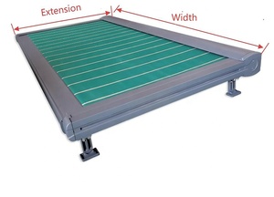 Auvent de toit de maison rétractable électrique en acrylique/polyester, pare-soleil extensible horizontal, lucarne, villa, <span class=keywords><strong>jardin</strong></span> extérieur, té<span class=keywords><strong>l</strong></span>écommande - Product Image 4