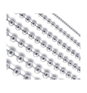 โซ่ลูกปัดโลหะสแตนเลส304ขนาด1.5มม. 2มม. 2.4มม. 3มม. 3.2มม. 4มม. สำหรับงานประดิษฐ์ทำด้วยตัวเองแท็กงานฝีมือ - Product Image 2