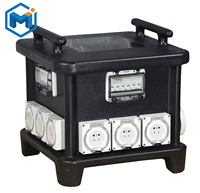 Tableaux de distribution mobiles extérieurs triphasés Alimentation électrique temporaire 32Amp Plug Distribution Box Board Vide Box