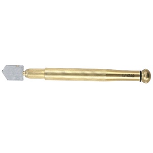 Outil de coupe de verre à lame en acier, directement de l'usine, avec poignée métallique, longueur 175 mm, épaisseur 3-12 mm - Product Image 1