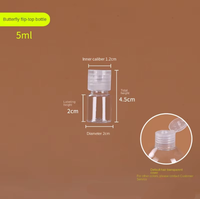 Bouteilles en plastique PET extrudé réutilisables d'approvisionnement d'usine avec bouteille à bouchon rabattable pour shampooing cosmétiques lotion