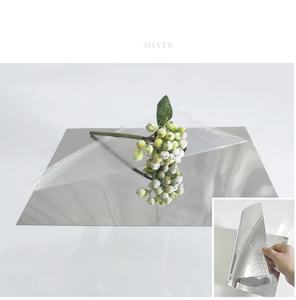 Alfombra de Polietileno para Pasillo de Boda, Alfombra Decorativa de Espejo para Boda, Alfombra Reflectante Plateada Brillante Tipo Río, Decoración para Boda - Product Image 1