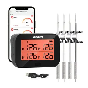 Instant read thermocouple Home kitchen meat thermometer Food four-probe oven Cooking barbecue digital thermometer