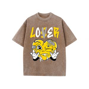 เสื้อยืดผ้าฝ้ายฟอก100% แนววินเทจสำหรับผู้ชายเสื้อฮิปฮอปแขนสั้นผ้าคอตตอนไซส์ใหญ่พิเศษพิมพ์ลายดิจิตอล - Product Image 2