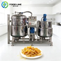 Industrial Automatic Vacuum Sugar Dipping Machine for Food Coating Production Line