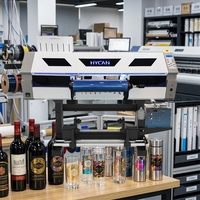 Imprimante UV DTF HYCAN 600 mm avec tête d'impression Epson, automatique, en acier inoxydable, pour la décoration de tasses/bouteilles, encre UV, nouvelle, garantie 1 an