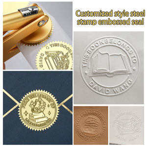 Loạt cuốn sách/Vàng cầm tay thép tem/xách tay máy dập nổi/tùy chỉnh theo một củ<span class=keywords><strong>a</strong></span> thiết kế riêng - Product Image 5