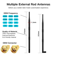 Antenne WiFi 5G LTE à interface filetée, gain élevé, pliable, omnidirectionnelle, type « canard en caoutchouc » pour routeur modem OEM
