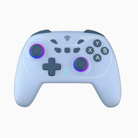 Control Inalámbrico para Nintendo Switch/PC/Android con Joystick de Efecto Hall, Giroscopio de Seis Ejes y Luz RGB