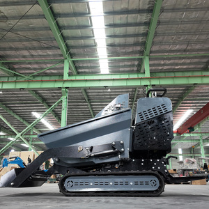 Mejor Precio Loncin 302cc Minidumper <span class=keywords><strong>de</strong></span> Orugas con Pala Autocargable Hidráulica, Carretilla Motorizada con Orugas <span class=keywords><strong>de</strong></span> Goma para Jardín - Product Image 3