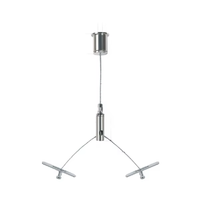 Kit de suspension personnalisable OEM en forme de Y pour luminaires LED