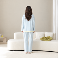 Fabricant de pyjamas personnalisés de haute qualité, pyjamas pour femmes en coton modal respirant, ensemble de vêtements de nuit