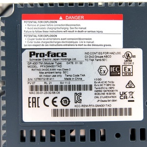หน้าจอสัมผัส HMI รุ่น Pro-face PFXGM4301TAD ความเสถียรสูง ใช้กับมอเตอร์ AC 24VDC วัสดุพลาสติก สำหรับระบบอัตโนมัติทางอุตสาหกรรมและตัวควบคุม PLC - Product Image 1