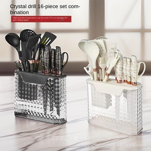 Juego de Utensilios de Cocina de Silicona de 16 Piezas, Antiadherentes, de Grado Alimenticio, Incluye Cubo de Almacenamiento, Cuchara y Cuchillos - Product Image 5