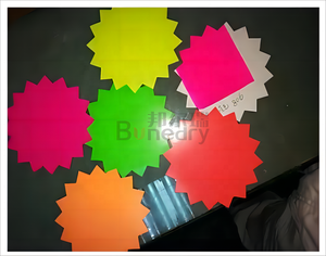 Carte fluorescente haute visibilité couleur, vente chaude, directement de l'usine, pour impression offset de logos et cartes haute visibilité - Product Image 4