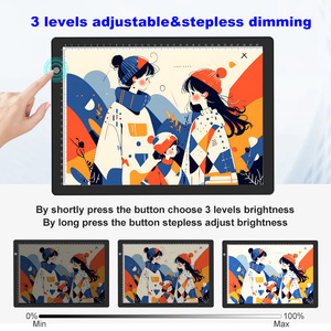 Tùy chỉnh <span class=keywords><strong>A4</strong></span> chuyên nghiệp siêu mỏng dẫn ánh sáng Pad thiết kế chuyên nghiệp bảng vẽ chiếu sáng ánh sáng nhựa biểu tượng tùy chỉnh - Product Image 2