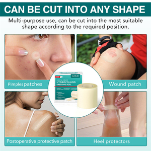 Pansement hydrocolloïde ELAIMEI en rouleau pour cicatrices, ulcères, blessures traumatiques, brûlures, <span class=keywords><strong>eczéma</strong></span>, incisions, dommages par usage, escarres, patch universel - Product Image 5