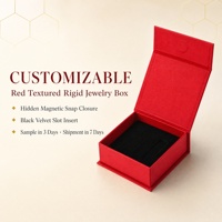 Scatola Regalo per Gioielli in Cartone Magnetico Personalizzata, Ecologica con Materiali Riciclati, Logo Personalizzato, Fodera in Cotone/Spugna