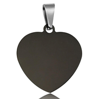 Wholesale Bulk Stainless Steel Heart Shape Pendant Pet ID Tags Dog Name Tag UV Printing Fashion Carabiner Keychain