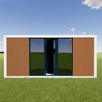 Mini-maison capsule Apple préfabriquée sur mesure pour l'extérieur, conteneur de stockage en grille, appartement et hôtel modulaire mobile de 20 pieds