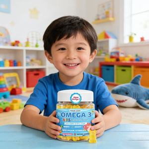 ויטמיני גומי טבעוניים בהתאמה אישית עם תווית פרטית, אומגה <span class=keywords><strong>3</strong></span> לילדים, תוספי DHA ו-EPA, גומי אומגה <span class=keywords><strong>3</strong></span> DHA EPA לילדים - Product Image 1