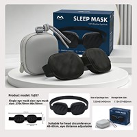 Masque de sommeil unisexe amélioré anti-lumière, non transparent, 3D stéréoscopique avec cavité oculaire mobile, pour le sommeil transfrontalier